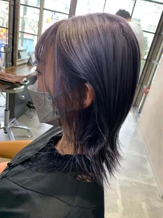 ミディアム 天王町×韓国レイヤー 髪質改善 佐藤友茉のヘアスタイル