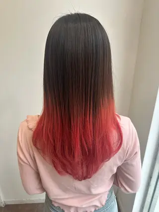 セミロング カラー 西村 奈桜のヘアスタイル