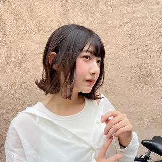 ショート ヘアアレンジ KURIA/ブリ ーチ/ダブルカラーのヘアスタイル