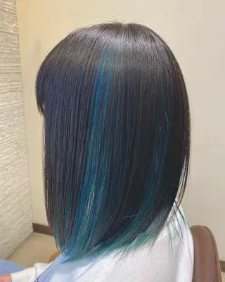 セミロング カラー 菅野 奏のヘアスタイル