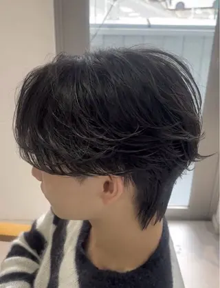 パーマ メンズ 似合わせメンズカット ブリーチ/ウルフ/栄のヘアスタイル