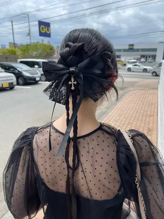 ロング 佐野 悠のヘアスタイル