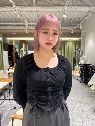 ショート カラー ヘアセット🎀パーマ Tsubasaのヘアスタイル