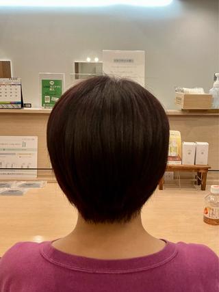 ショート カラー 謝花 卯依┆͓̽ モデル募集中🪽⋆꙳のヘアスタイル