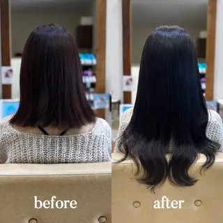 yuumi エクステ / ブリーチなしのヘアスタイル