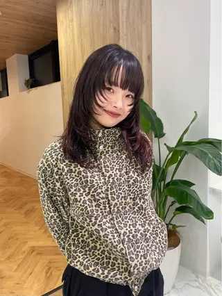 ロング 名古屋ダブルカラー DEAN石川理子のヘアスタイル