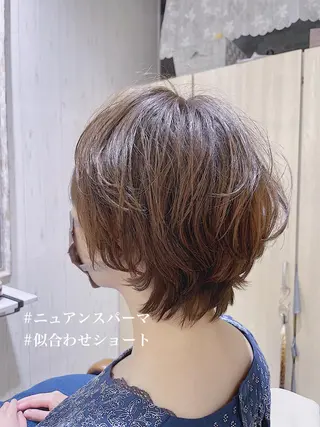 ショート パーマ 桜木町/西山竜一 /大人可愛い×美髪のヘアスタイル