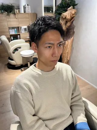 ショート メンズ 梅田茶屋町メンズ 専門美容師 山元一平のヘアスタイル
