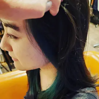 ミディアム カラー spa hair ark 富井直美のヘアスタイル