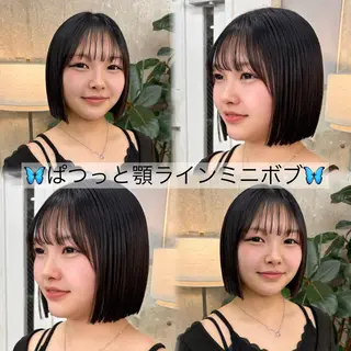 ミディアム AYAKA/名古屋/ 栄/ボブ/透明カラーのヘアスタイル