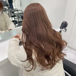 セミロング カラー センターパート特化 井上健太のヘアスタイル