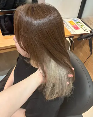 ミディアム 柴田真衣 /ナチュラル/半個室のヘアスタイル