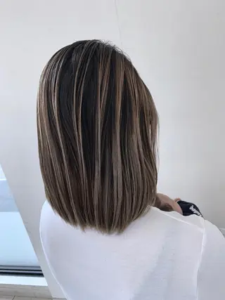 ミディアム 穐田 司樹のヘアスタイル