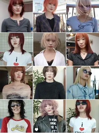 ミディアム カラー レイヤー専門家 ダブルカラー修のヘアスタイル