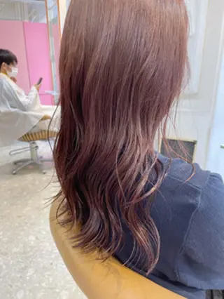 カラー ブリーチなし透明感 カラー｜レイヤーのヘアスタイル