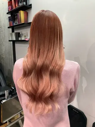 ロング カラー ✨最安値✨エクステ カラー🌼つきな🌼のヘアスタイル