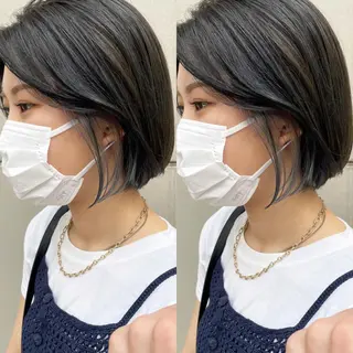 カラー 髪質改善🪄 イルミナカラー岩谷のヘアスタイル