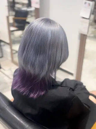 セミロング カラー 髙木 利央のヘアスタイル