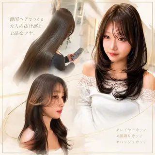 ロング 仙台Ｉ韓国レイヤー Ｉ髪質改善Ｉ伊藤拓海のヘアスタイル