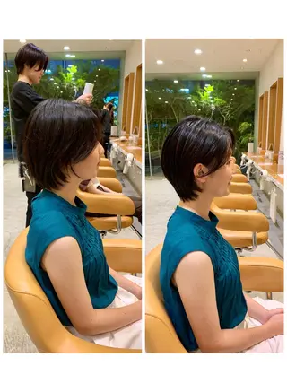 ショート 中尾 文哉のヘアスタイル