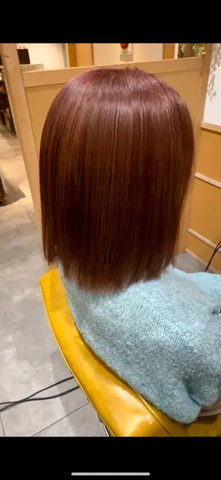 ミディアム カラー 木村 涼雅のヘアスタイル