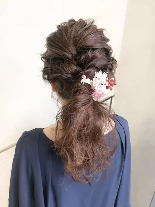 ロング ヘアアレンジ ダメージレスサロン✨ kayo🌱のヘアスタイル