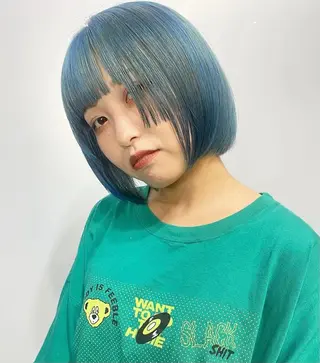 ショート カラー ヘアアレンジ 福岡似合わせレイヤー /ウルフ/ハイトーンのヘアスタイル