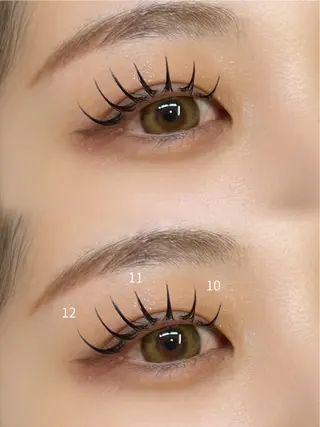 マツエク・マツパ eyelashenu YUNAのマツエク・マツパデザイン