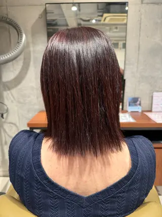 カラー 艶カラー 梨菜💜のヘアスタイル