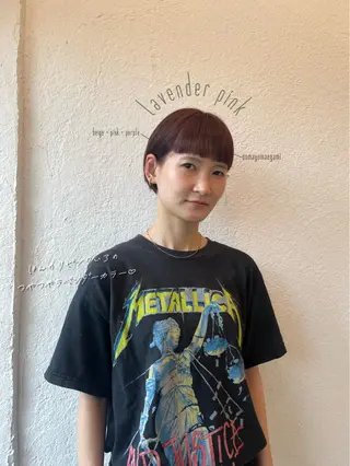 ショート カラー ヘアアレンジ 姫路/飾磨 reika 🌛のヘアスタイル