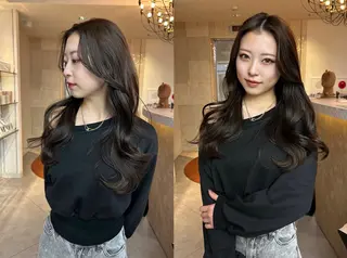 ロング 💎艶カラー+美髪 +髪質改善💎のヘアスタイル