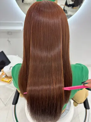 ロング カラー 【aini天王寺】 𝐚𝐢𝐫𝐢✂︎のヘアスタイル
