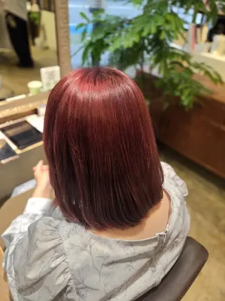 ミディアム 谷岡 沙也佳のヘアスタイル