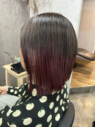 ミディアム giniro ホソミのヘアスタイル