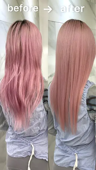 ロング 髪質改善カラー ショートボブ専門のヘアスタイル