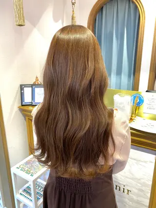 ロング カラー レイヤーカット /透明感カラー西田のヘアスタイル