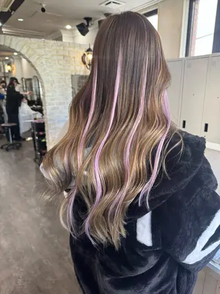 ロング カラー🫧アレンジ 🎀REIMIのヘアスタイル