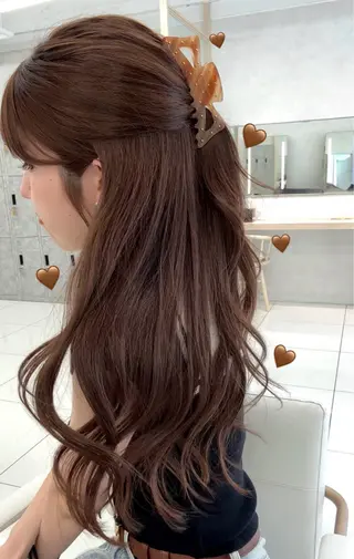 ロング カラー 顔周り🇰🇷韓国 レイヤー/いづみ💞のヘアスタイル