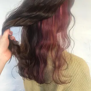 セミロング カラー 上品韓国ヘア レイヤー/ayaのヘアスタイル