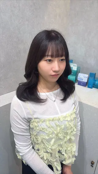ミディアム カラー 🇰🇷韓国ヘア/ハ イトーン💞yui♡のヘアスタイル