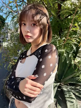 ミディアム ✨🩷似合わせ🩷✨ ブリーチ🫰🏾前川のヘアスタイル