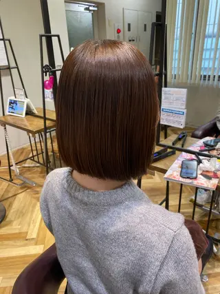 ショート カラー 韓国ヘア AINA🐱のヘアスタイル