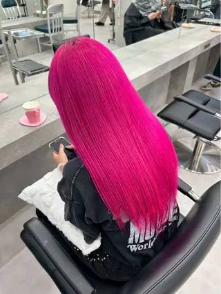 セミロング 横浜　エクステ🎀 カラー／ルナのヘアスタイル