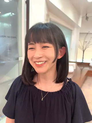 ミディアム 酒井 陽南乃のヘアスタイル