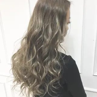 ロング カラー パーマ ヘアアレンジ ◆感動口コミ/最小顔 理論カット◆森口 峻のヘアスタイル