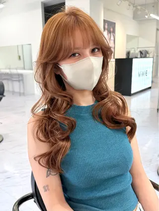 ロング カラー Rita/髪質改善/ ブリーチなしWカラーのヘアスタイル