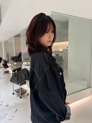 ミディアム カラー 海外レイヤー /NAGISAのヘアスタイル