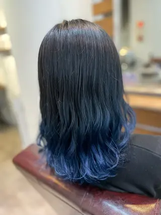 セミロング カラー 羽エクステ/コリエク 横山潤人のヘアスタイル