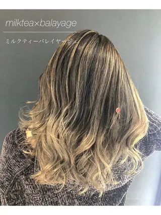 ミディアム カラー 💎透明感カラー💎 bAteAu あまねのヘアスタイル