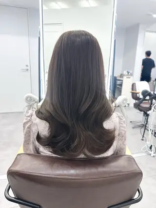 セミロング 顔周り/くびれヘア 韓国ヘア💕風間るなのヘアスタイル